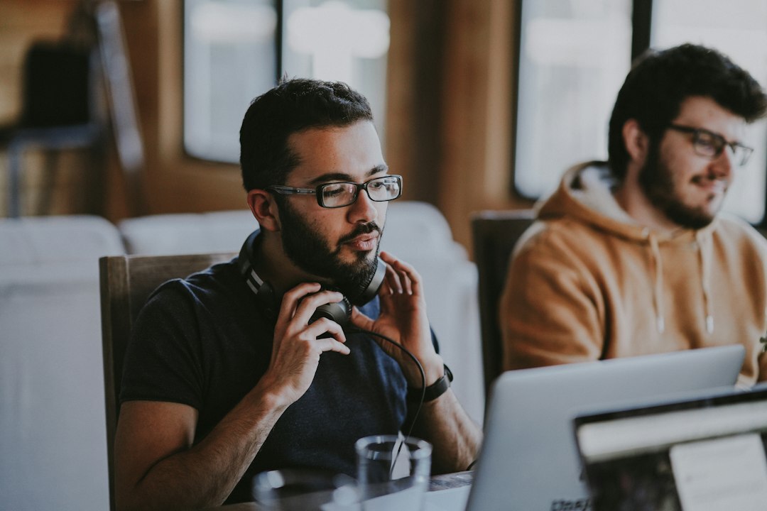 young professionals working remotely